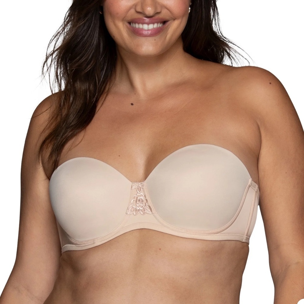 Vanity Fair Strapless Nude Bra #74380 Sz 40C NWT